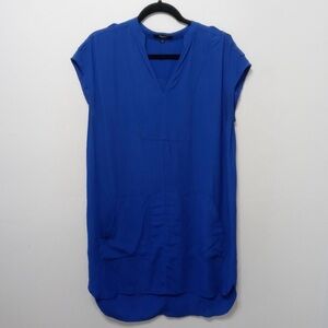 Madewell Morningside Vibrant Blue Shift Dress